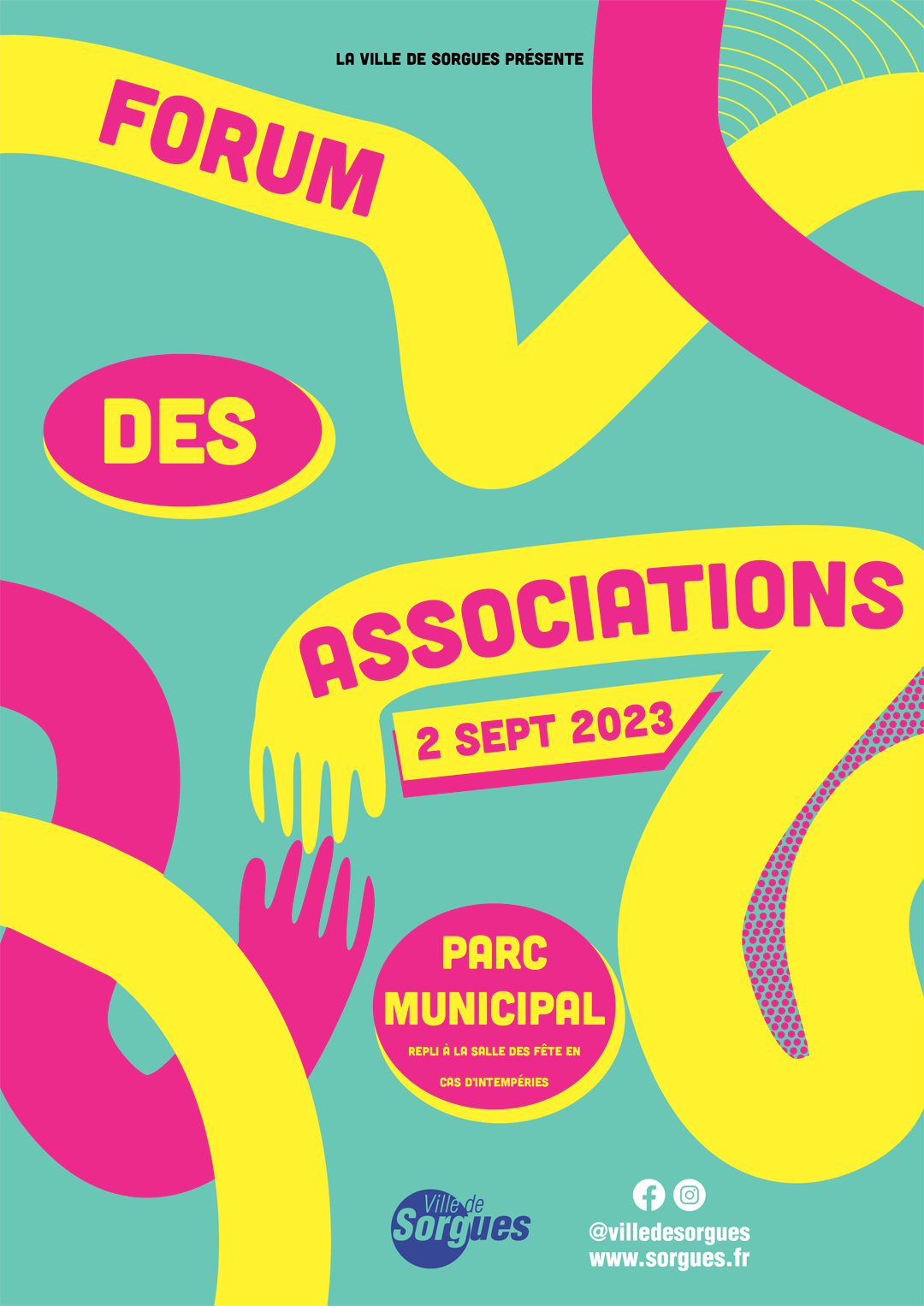 Affiche du forum des associations de la ville de Sorgues